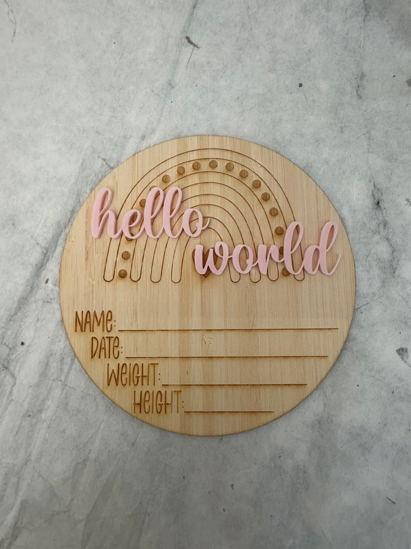 Hello World Plaque