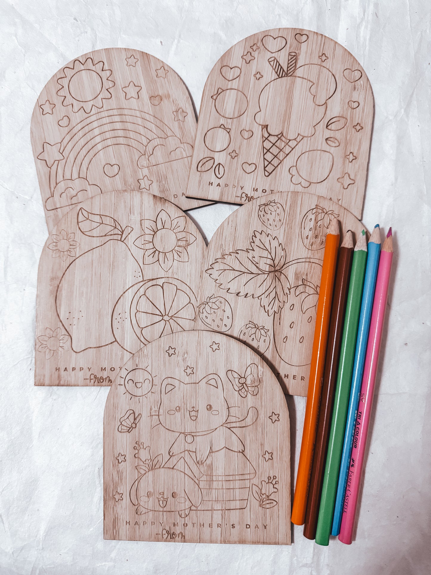 Mother’s Day colouring in magnet