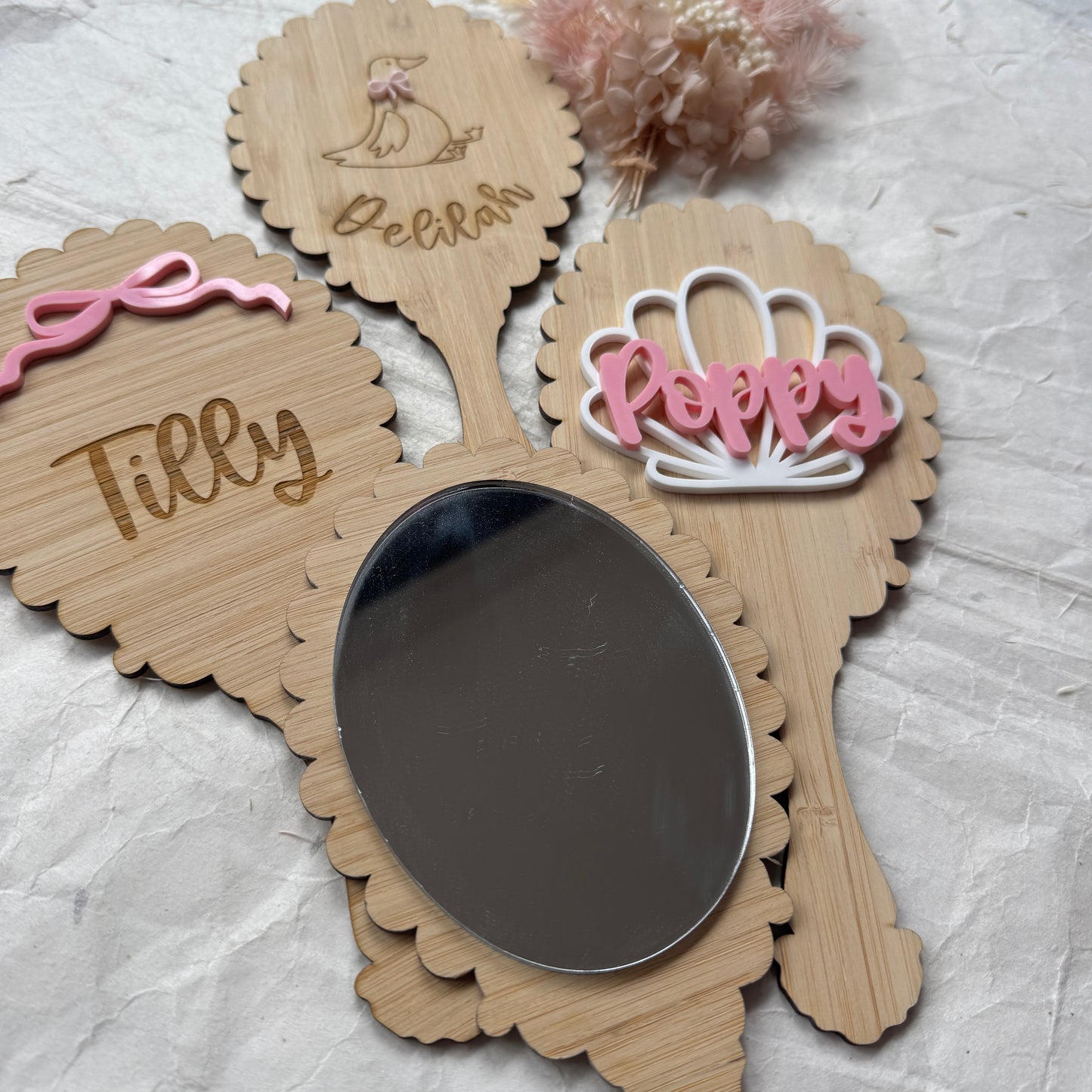 Personalised Handheld Vintage Mirrors