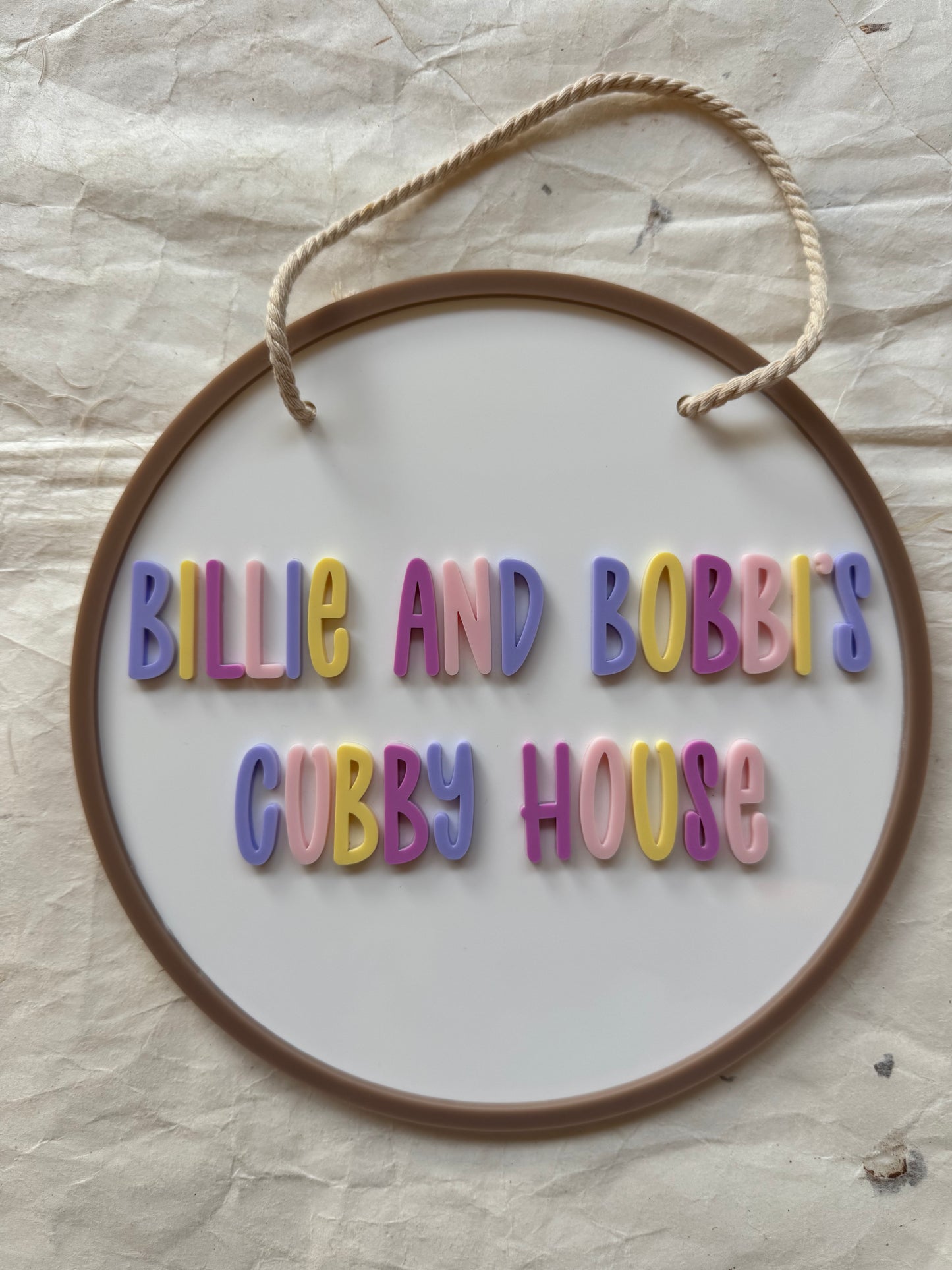 Personalised Cubby House Sign