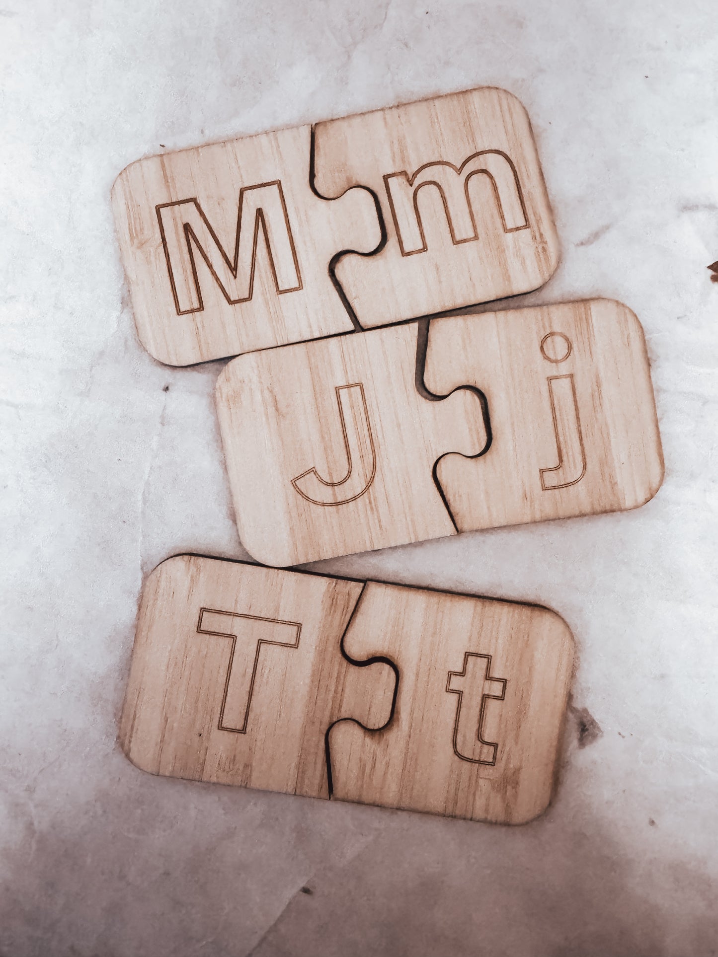 Montessori letter puzzles
