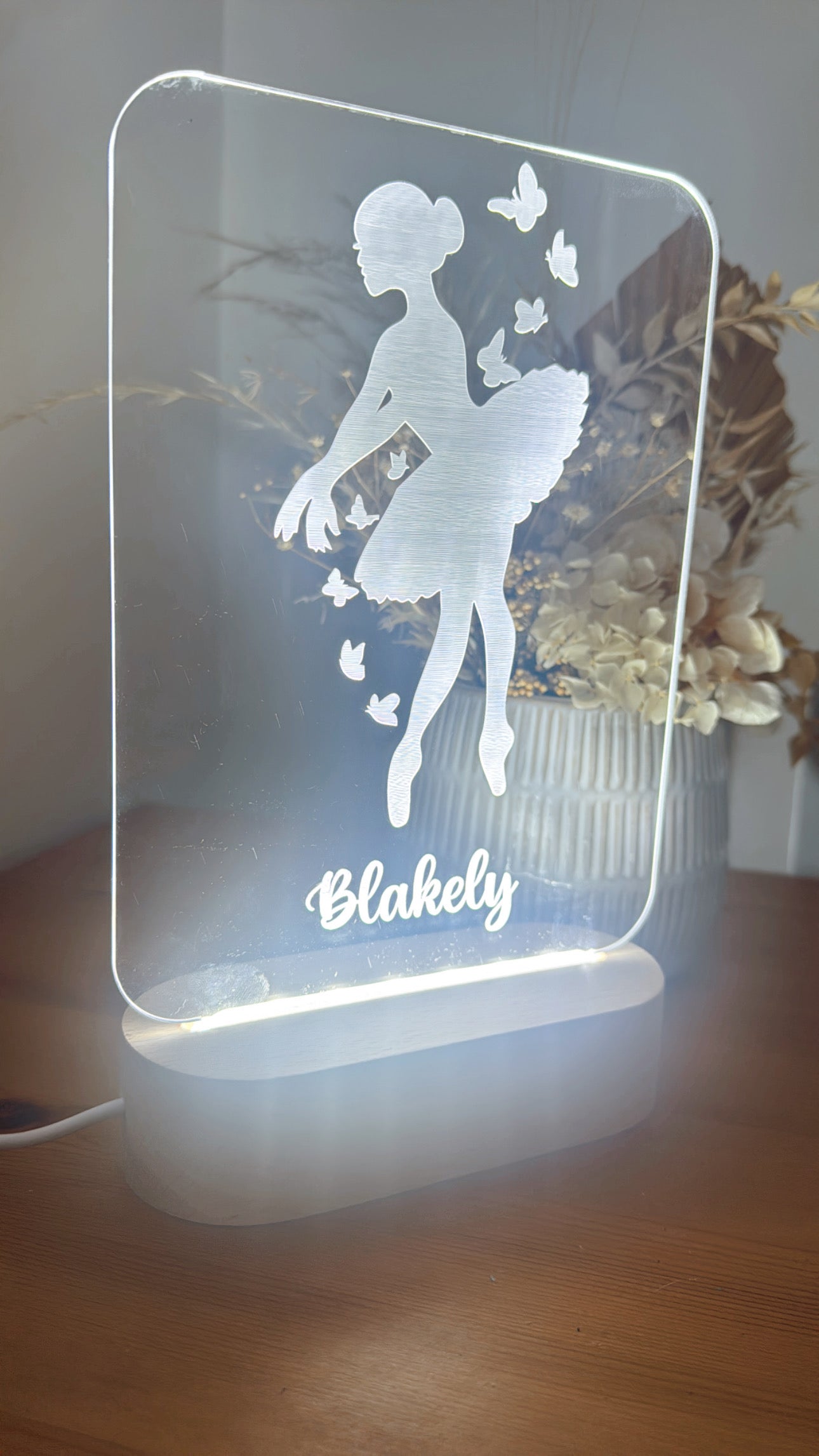 Ballerina & Butterflies LED Night Light