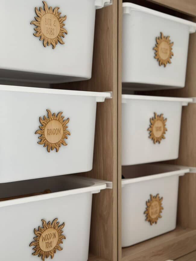 Boho Sun Trofast Labels