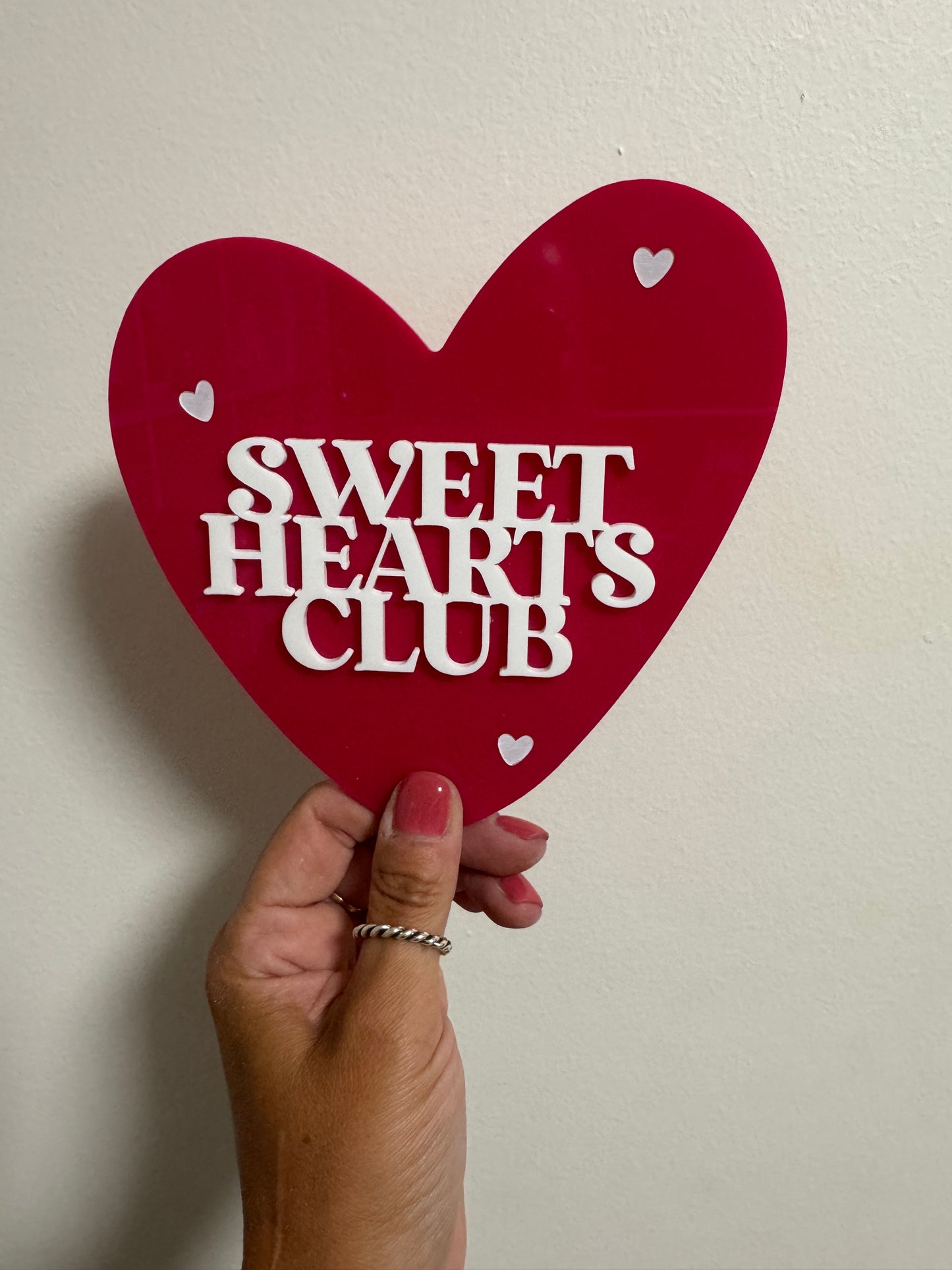 Sweet Hearts Club Valentine’s Day Plaque