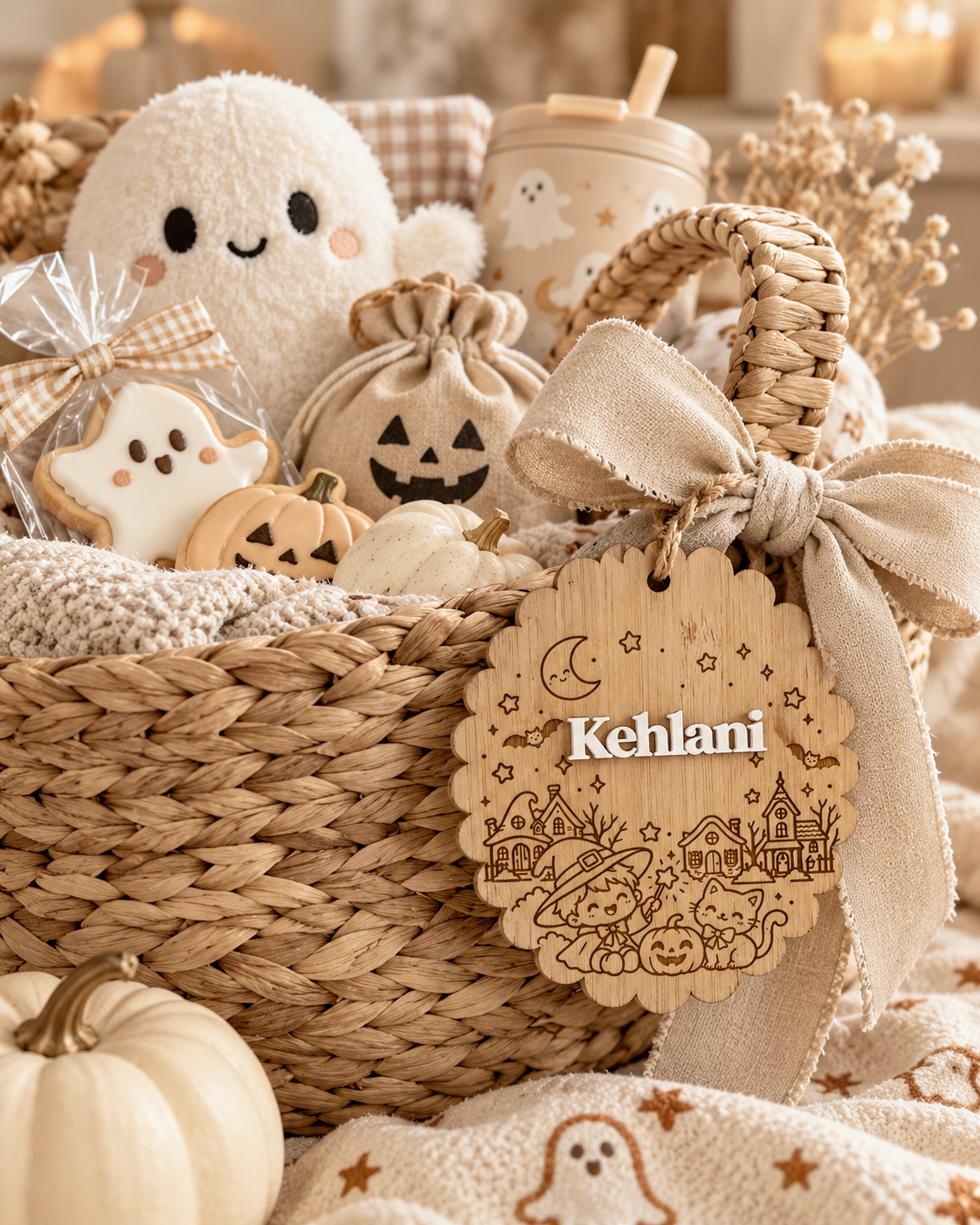 Boo Basket Tag - Wizard Design
