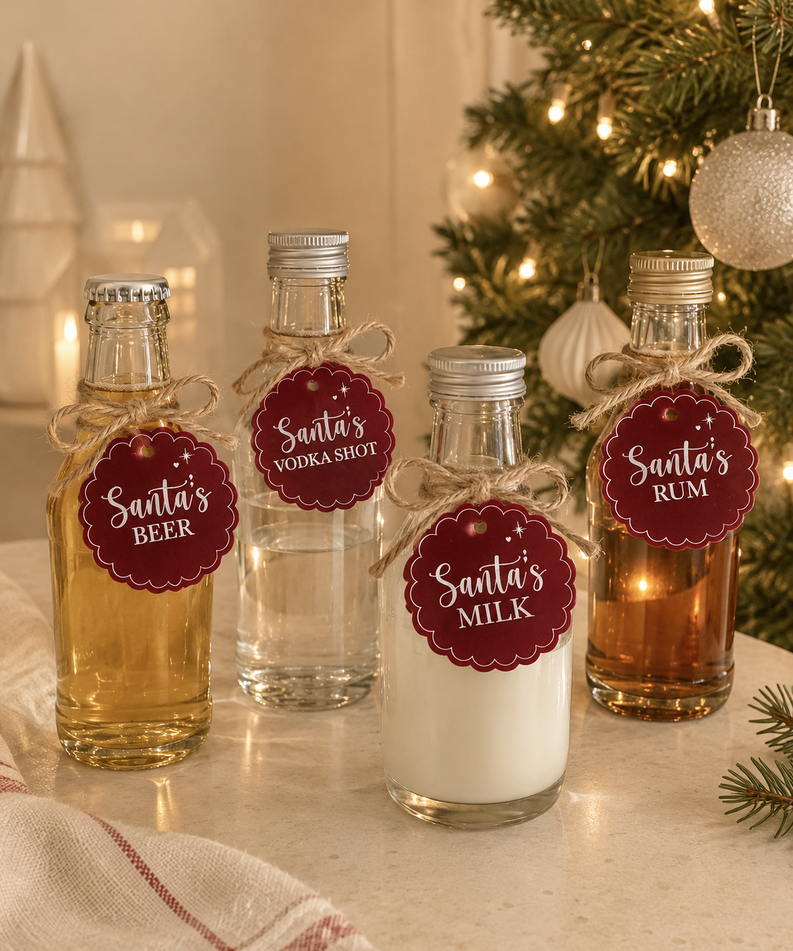 Santa’s Christmas Drink Tags