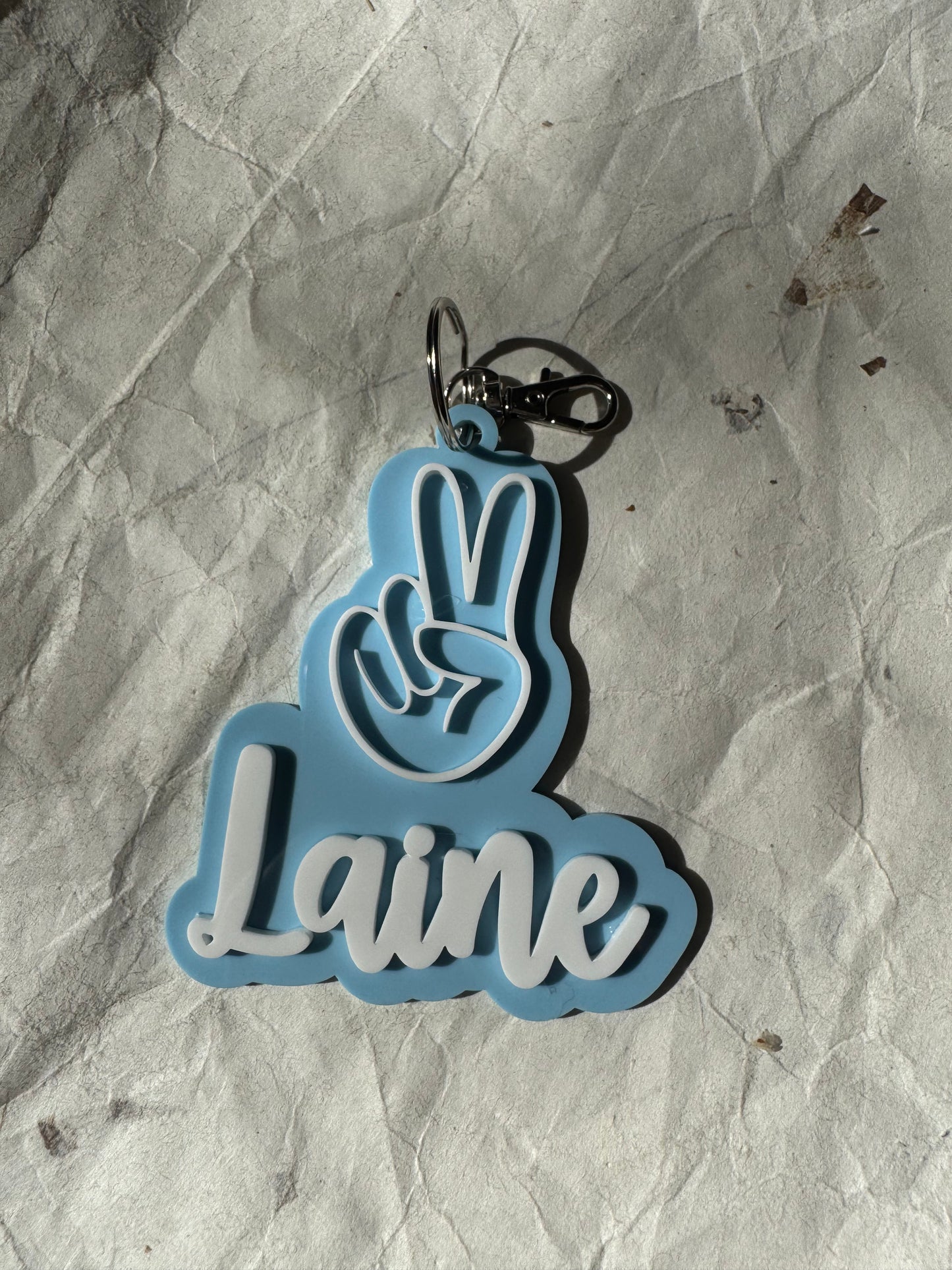 3D Peace Dude Keyring