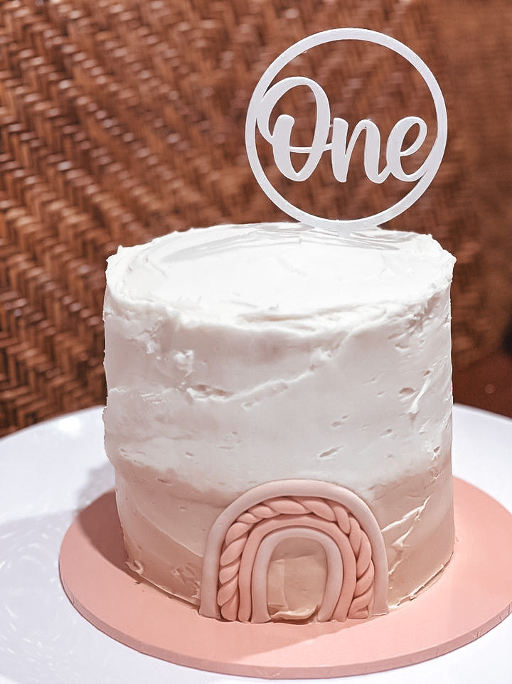 Number cake topper