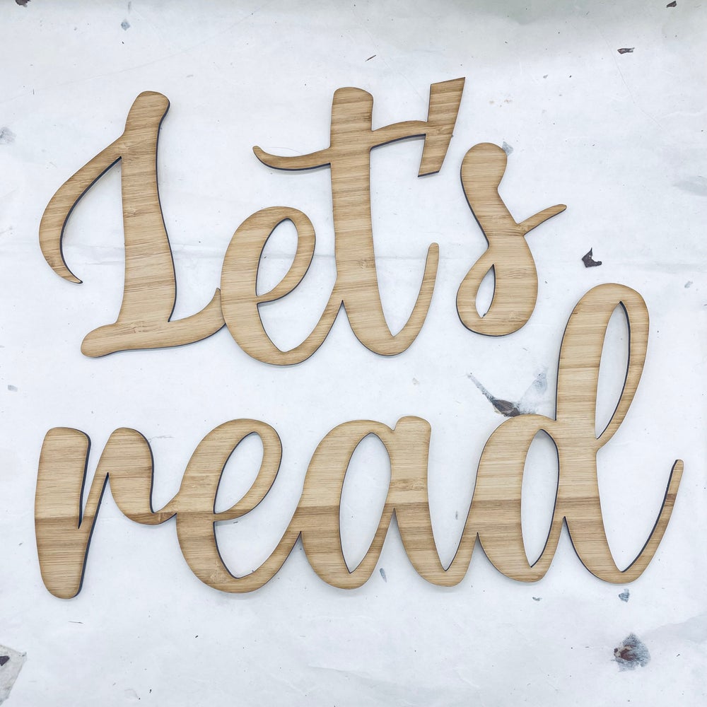 Let’s read wall plaque