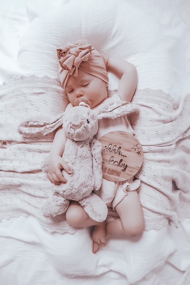 Shhh baby is sleeping