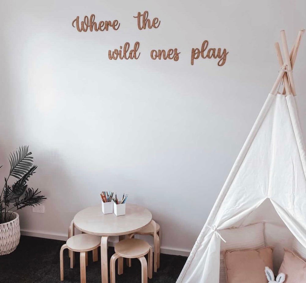 Where the wild ones play wall plaque