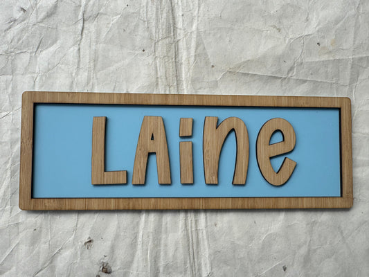 Personalised door plaque