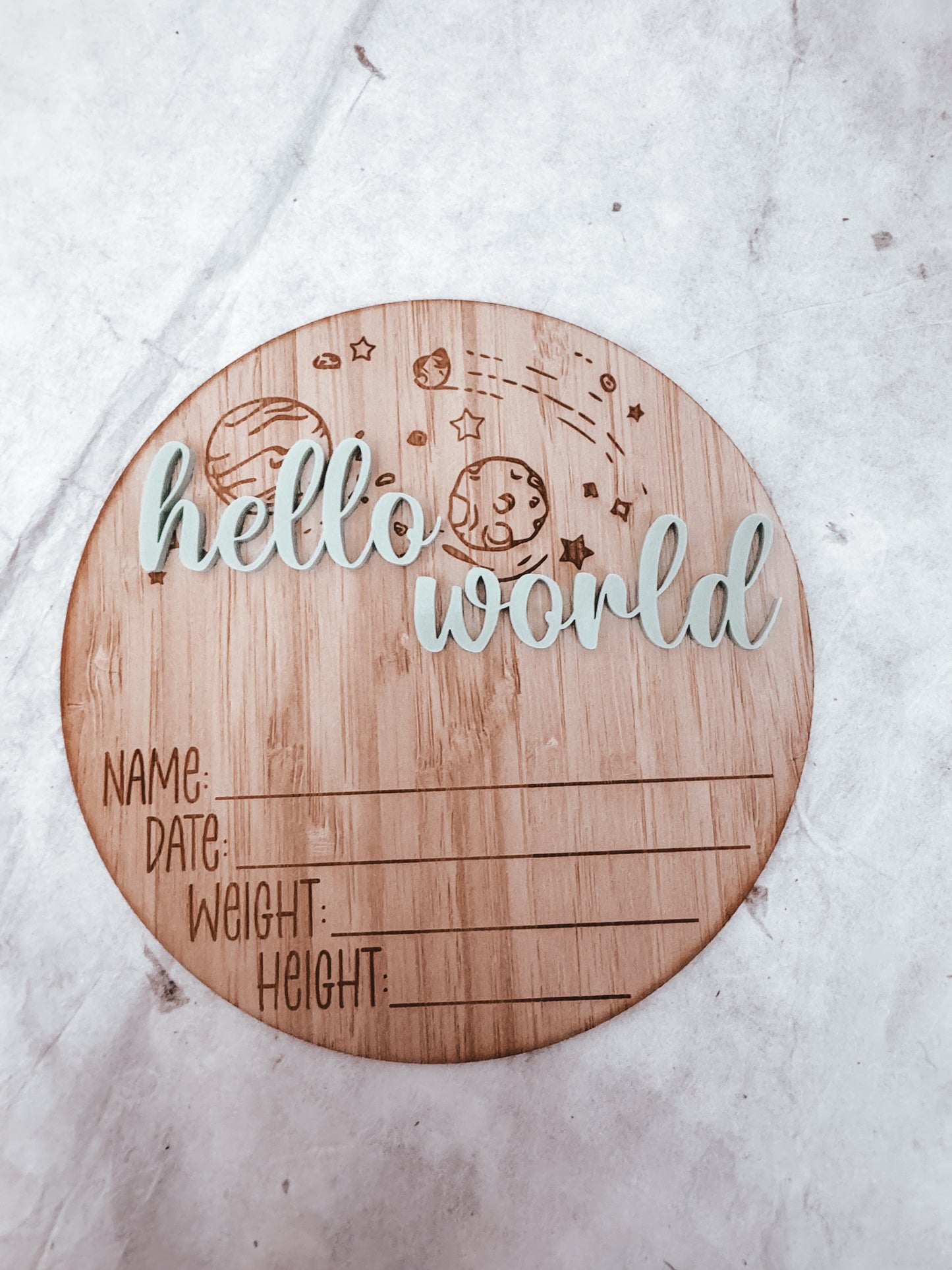 Hello World Plaque