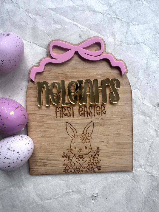 LUXE “First Easter” Personalised Plaque