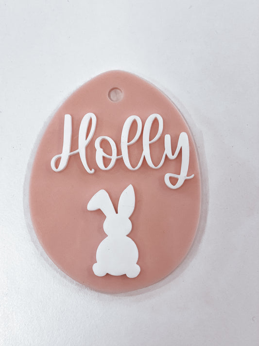 Acrylic Easter tag