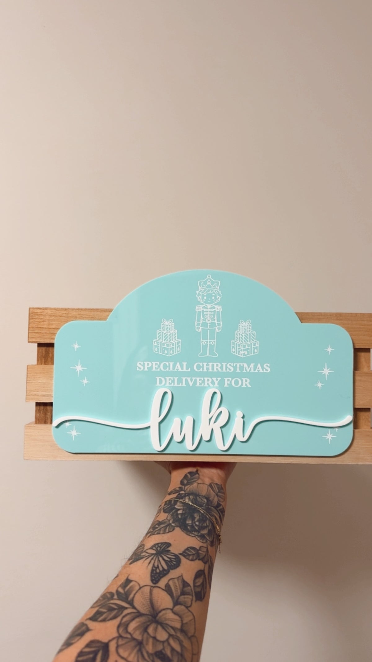 2026 Illustration Christmas Plaque ONLY