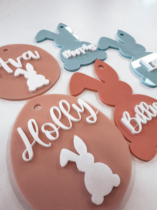 Acrylic Easter tag