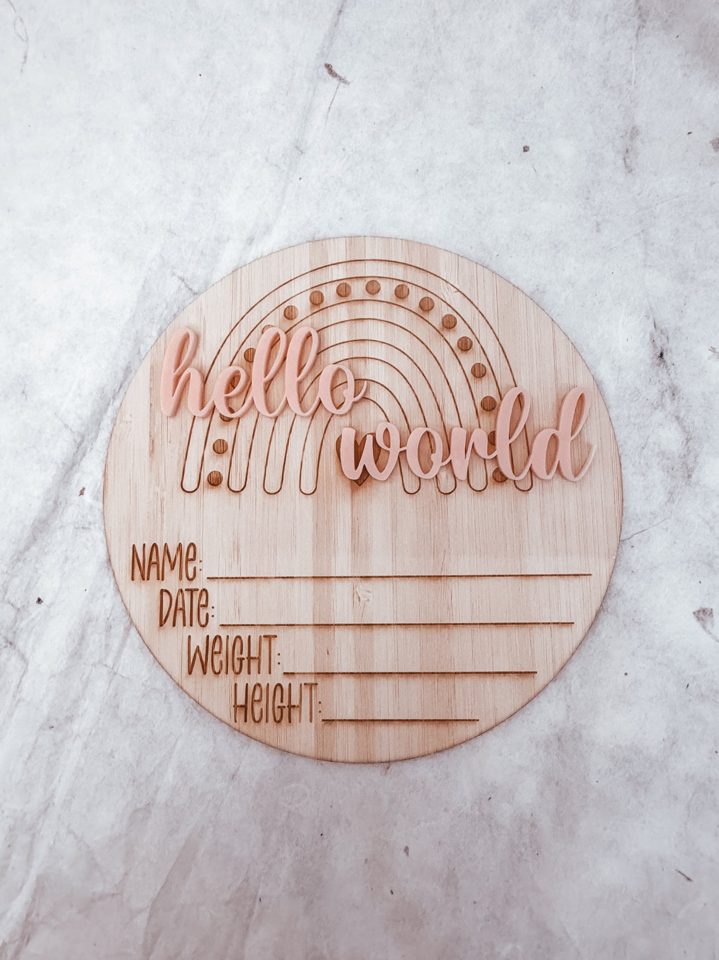 Hello World Announcement Plaque