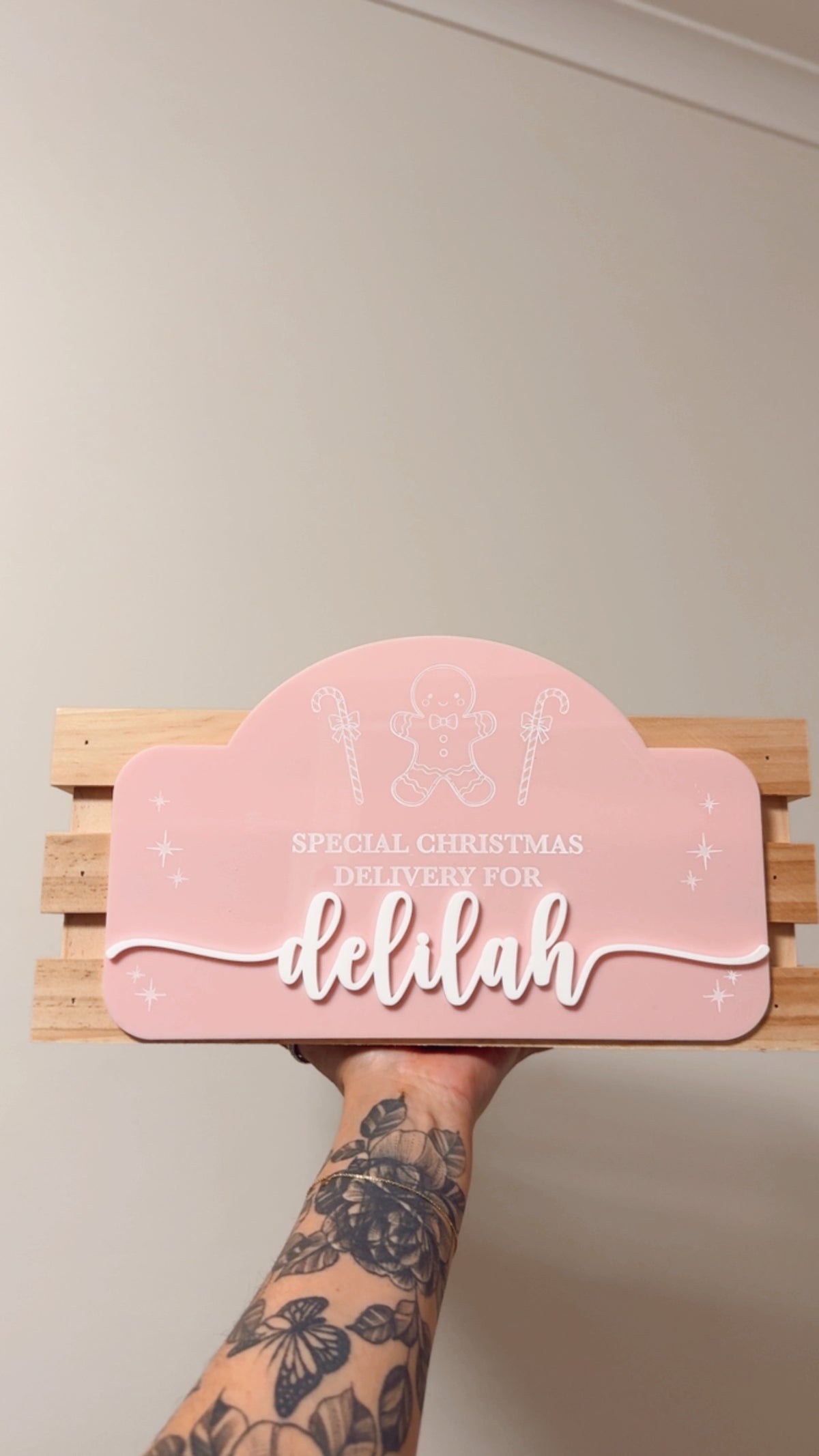 2026 Illustration Christmas Plaque ONLY