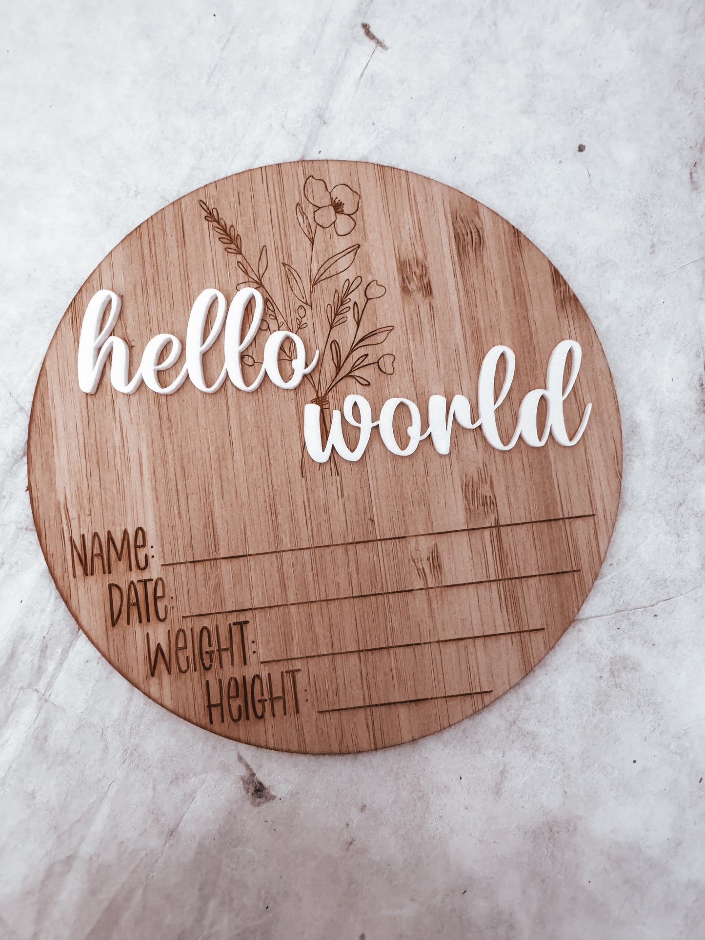 Hello World Plaque