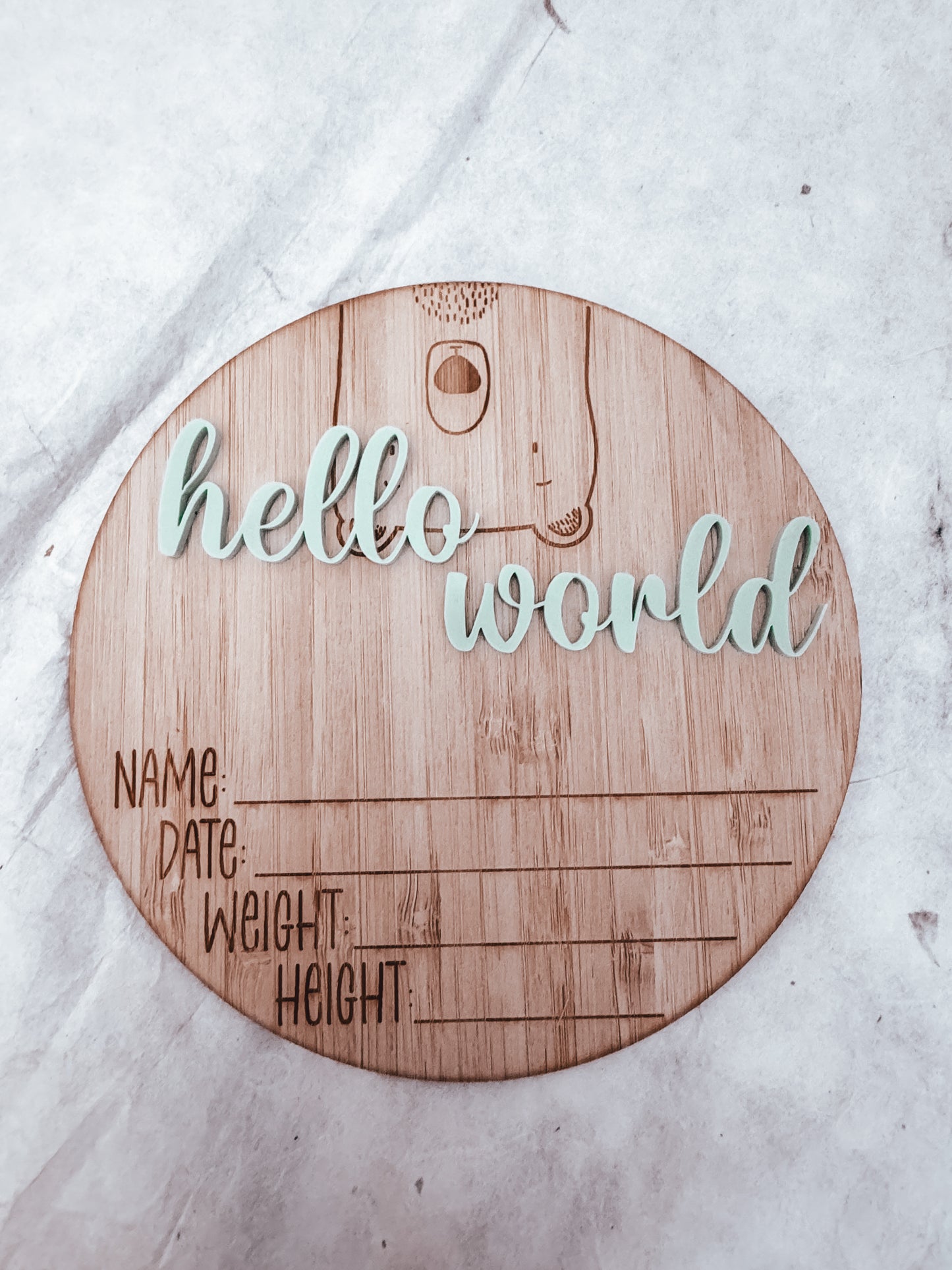 Hello World Announcement Plaque