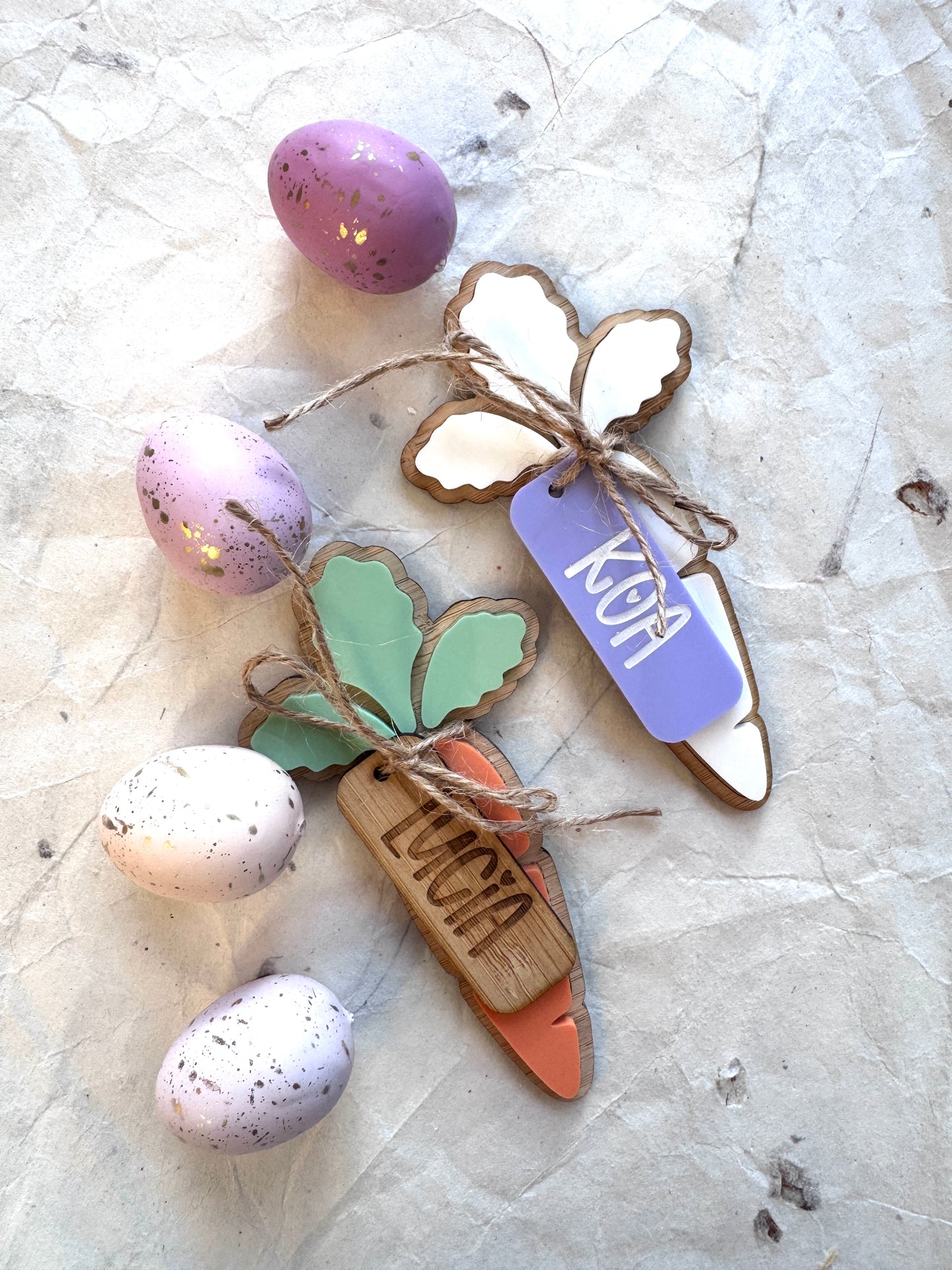 Personalised Easter Carrot Tag