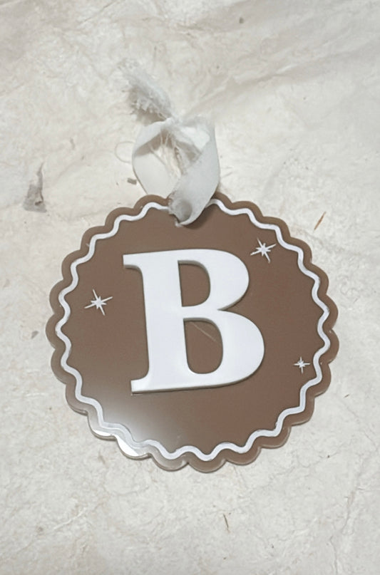 Acrylic Initial Bauble