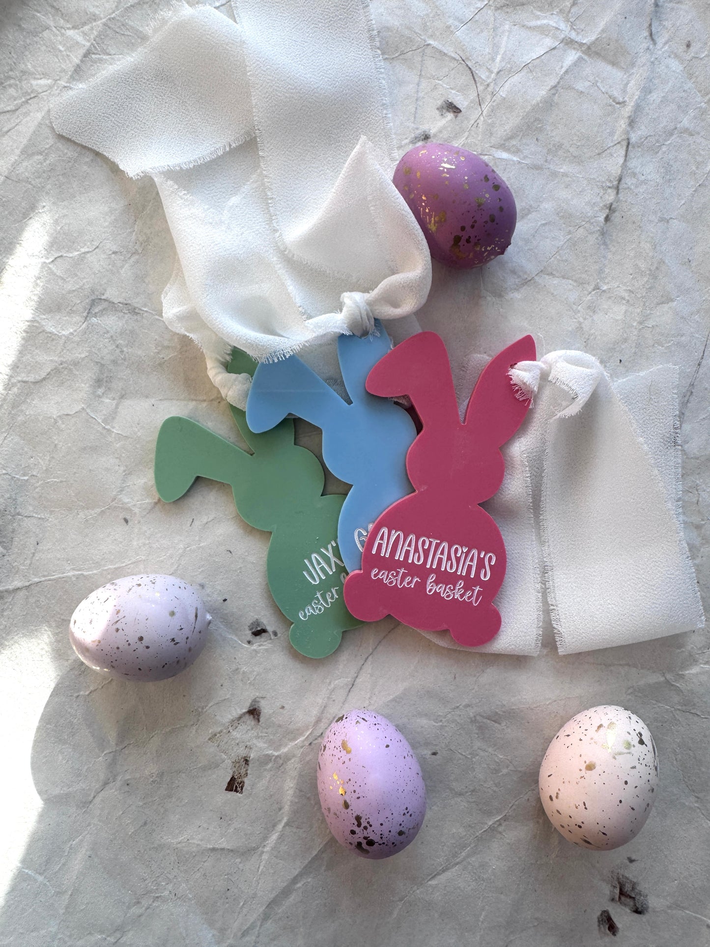 Bunny Basket Tag