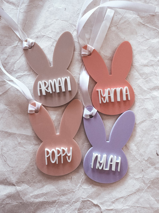 Personalised Easter Bunny Name Tag