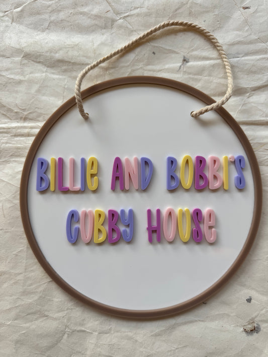 Personalised Cubby House Sign