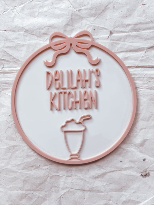 Personalised Kitchen Sign