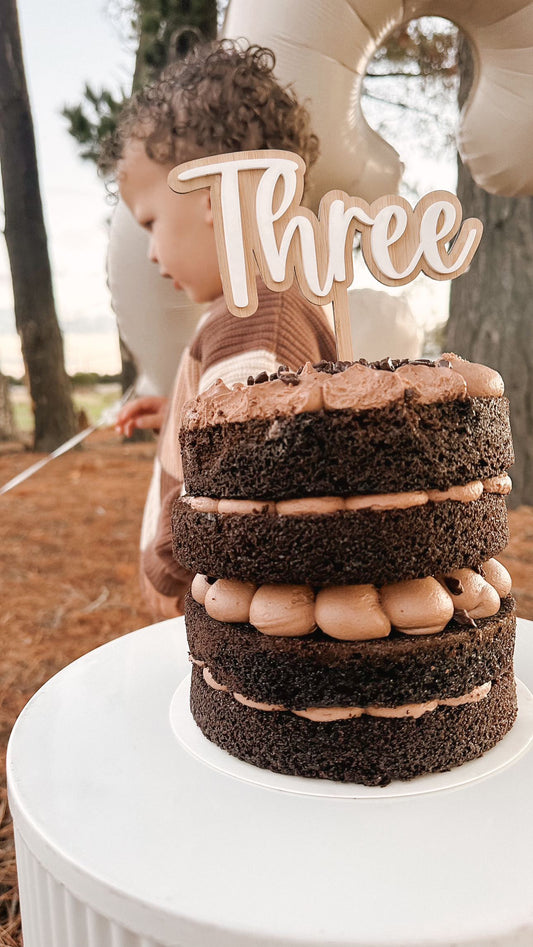 Word Cake Topper