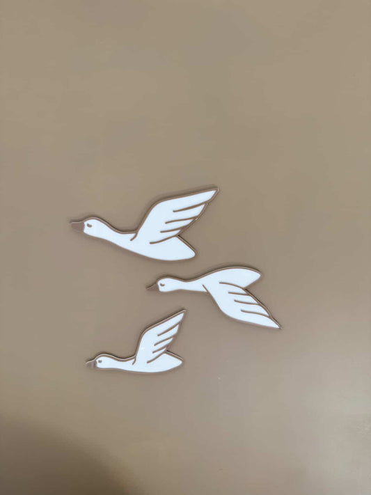 Flying Geese Acrylic Wall Art Set - Set of 3