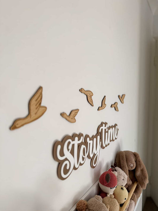 Flying Geese Wooden Wall Art - Set of 6