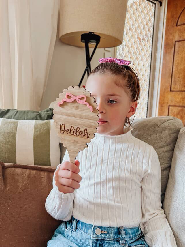 Personalised Handheld Vintage Mirrors