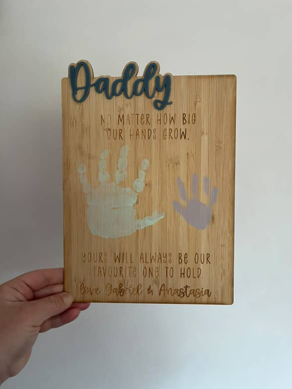 Father’s Day Hand Print Plaque