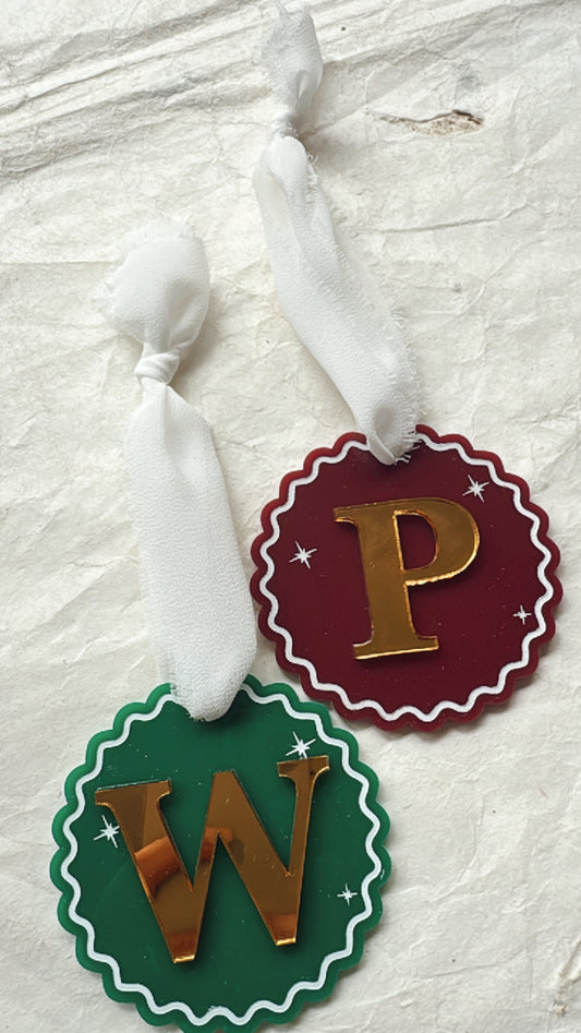 LUXE Acrylic Initial Bauble
