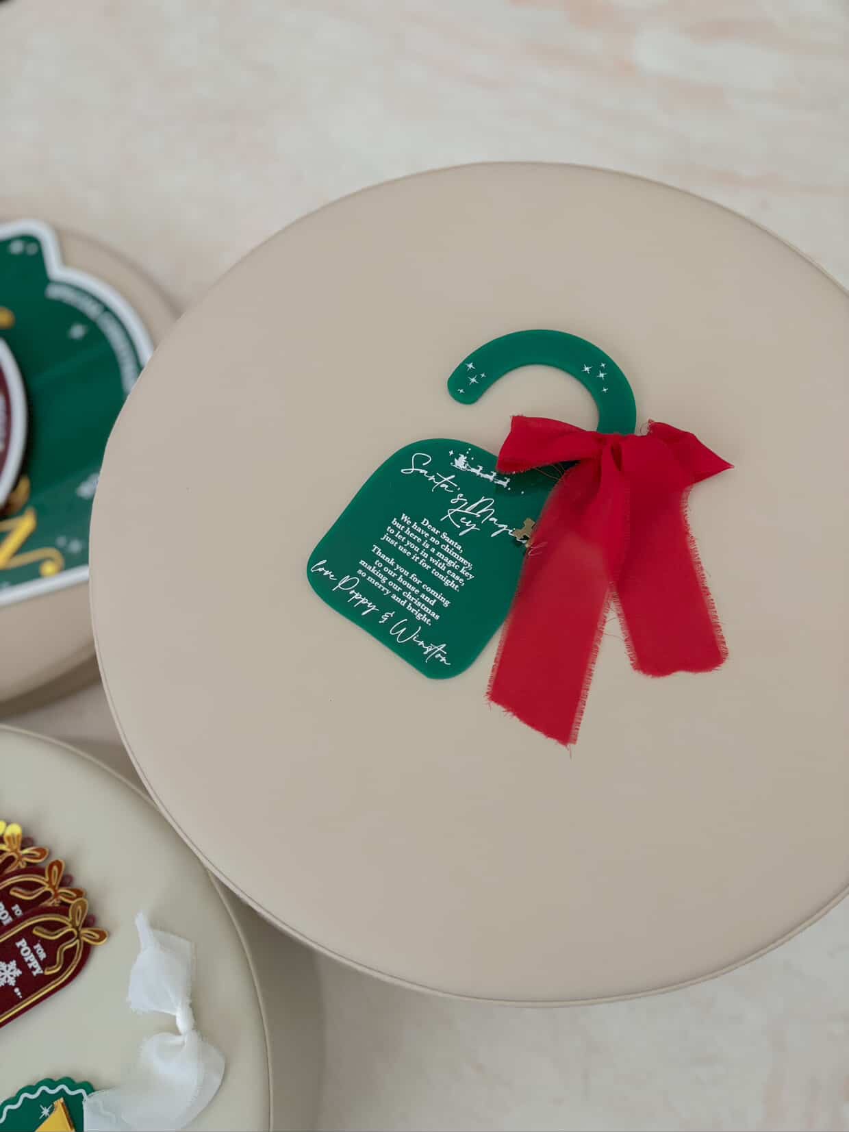 Acrylic Santa's Magical Key Tags