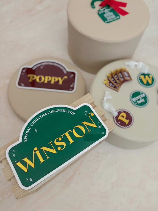 2025 LUXE Christmas Crate Acrylic Plaque