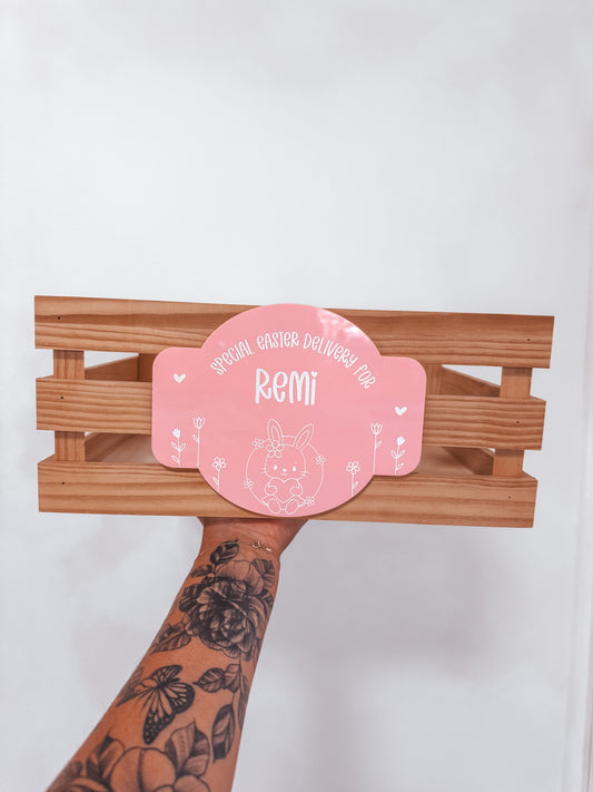 Scandinavian Floral Easter Crate