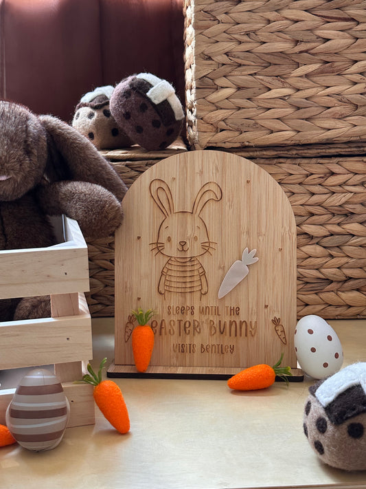 Scandinavian Easter Bunny Countdown Board