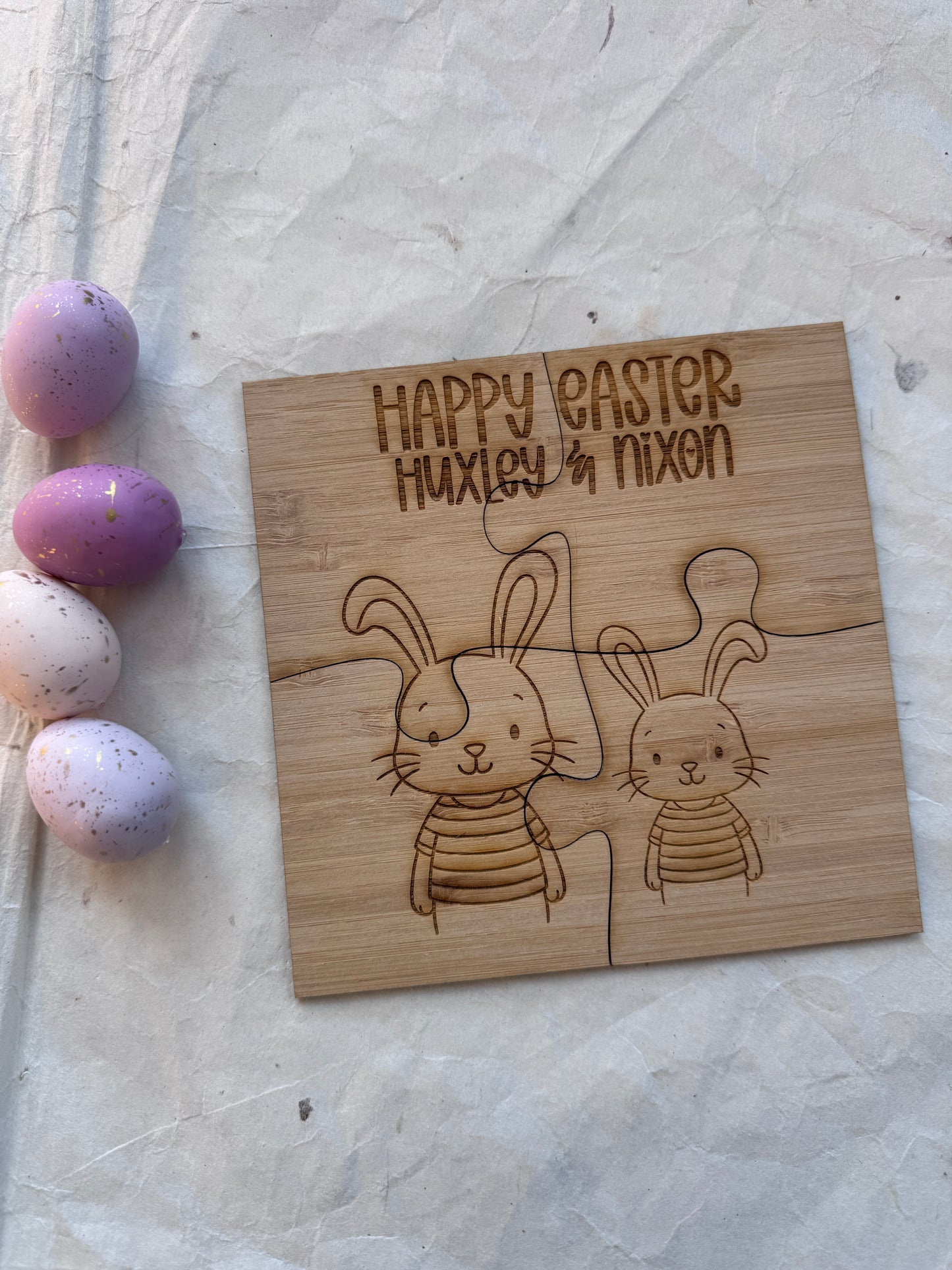 Sibling Easter Wooden Puzzle