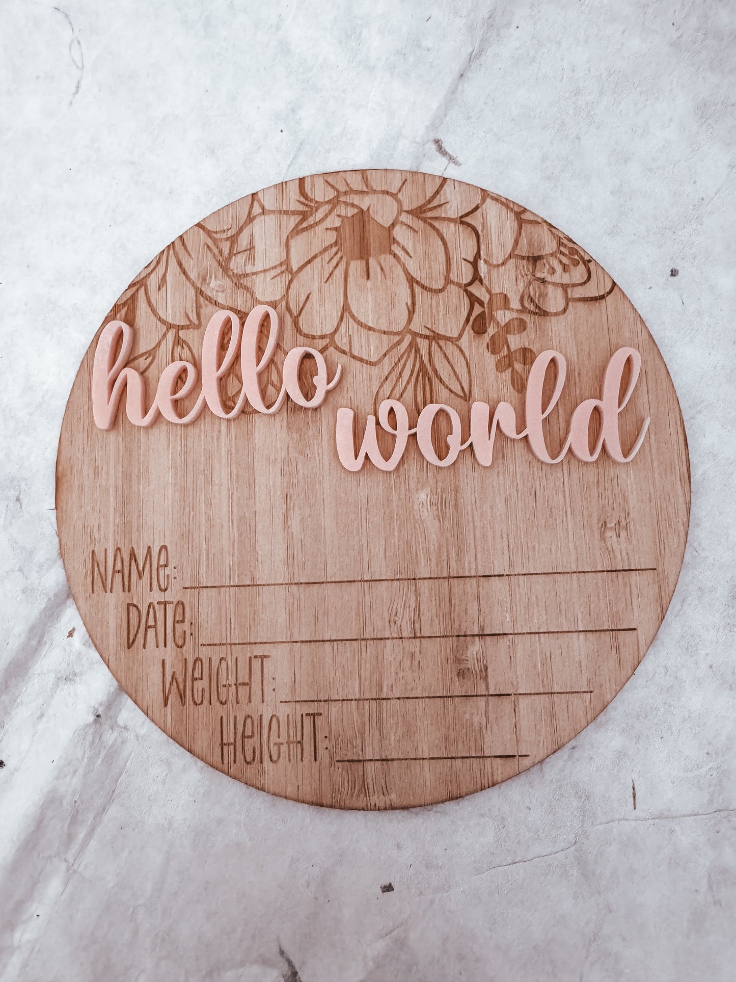 Hello World Announcement Plaque