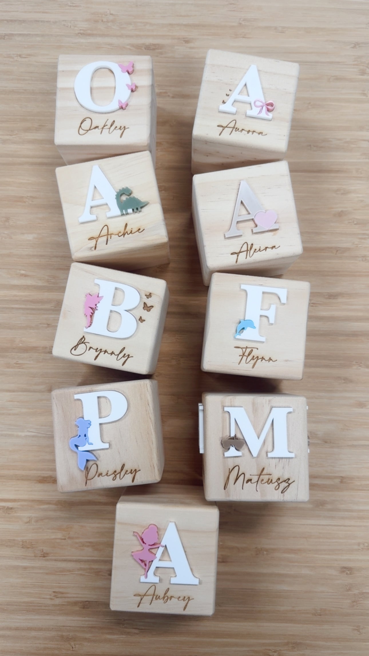 Personalised Letter Blocks