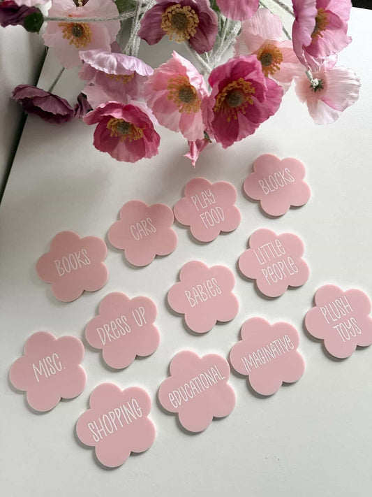 Daisy Acrylic Trofast Labels