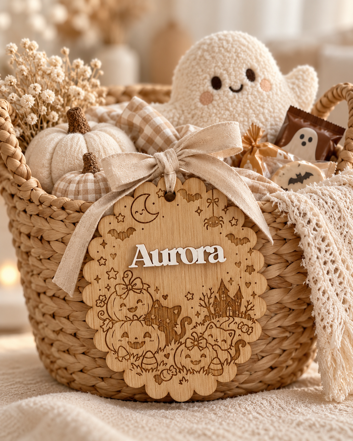 Boo Basket Tag - Pumpkin Design