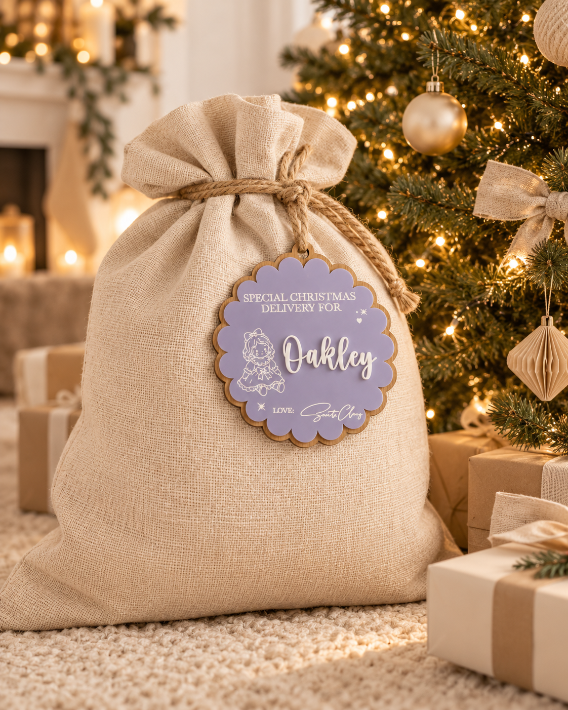 Personalised Santa Sack Tags LARGE