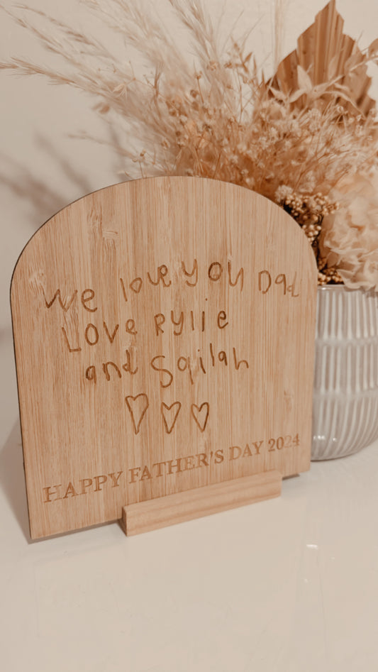 Father’s Day custom arch