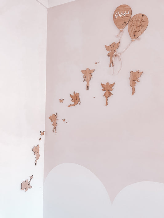Fairies and butterflies wall decal