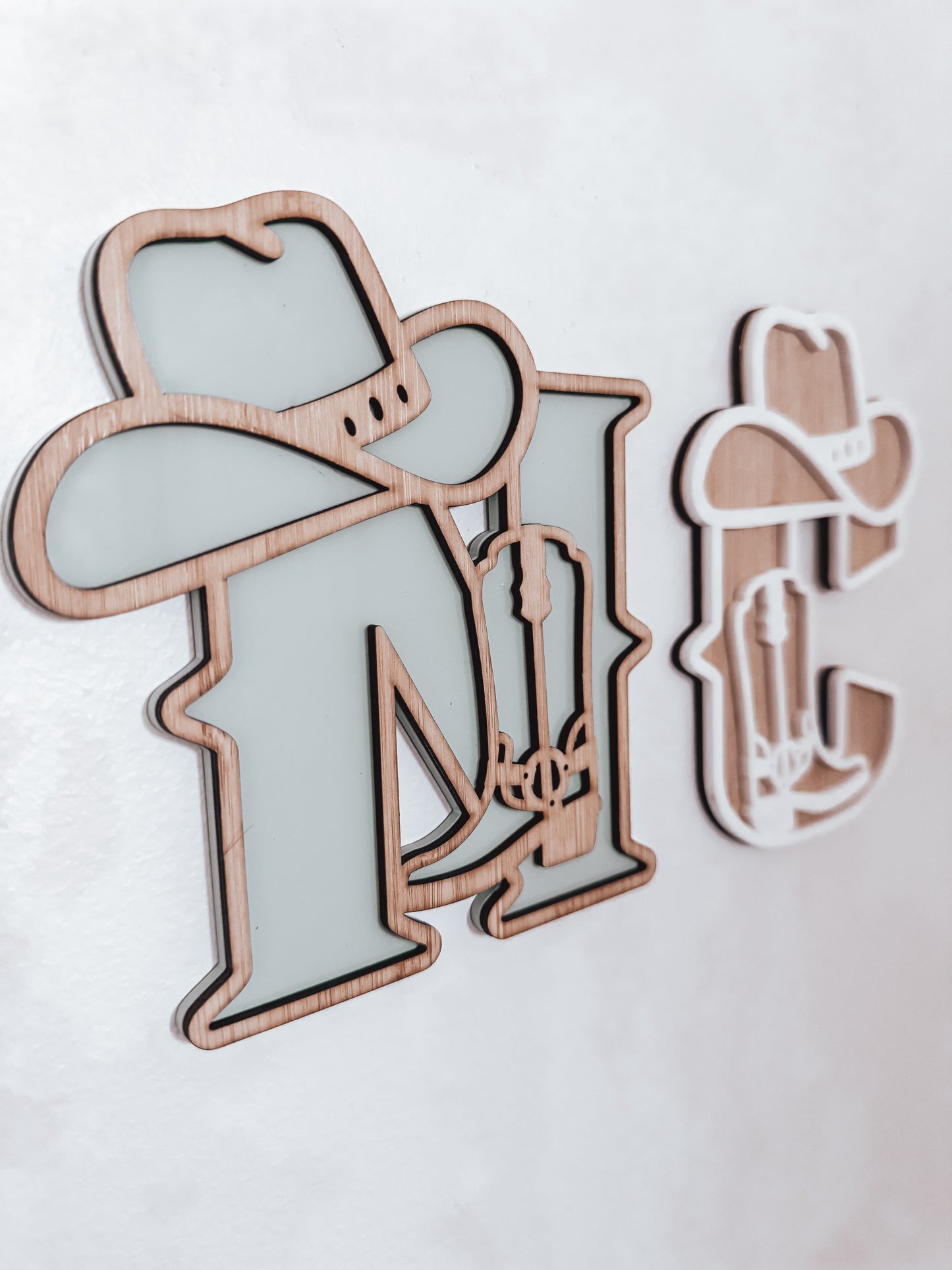 Cowboy Theme 3D Wall Plaque